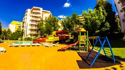 a playground with a slide at William's apartments - third special studio in Sveti Vlas