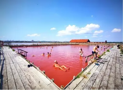 a group of people swimming in a body of water at A-33-Sea View Studio Apartment Sarafovo in Burgas City