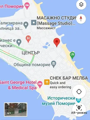 a map of the city of mexico with attractions at Студио Прованс Лариса in Pomorie