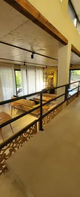 a room with several bunk beds in a building at Luxury Villas Giardino Lozenetz in Lozenets