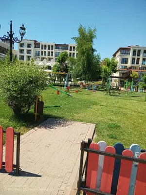 a park with a bunch of playground equipment at Апартамент Rose в местност Каваци, Созопол in Sozopol