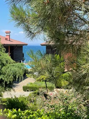a resort with a view of the ocean at Sozopolis Cliffs Luxury Seaview Villa in Sozopol