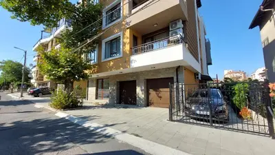 a building with a car parked in front of it at Sunrise City A1, Sarafovo in Burgas City