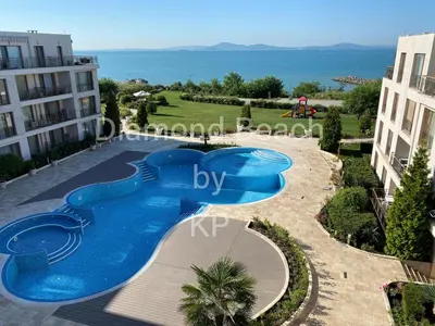 a view of a swimming pool in a resort at Diamond Beach Sarafovo by KP - Luxury Collection, Apt 5 in Burgas City
