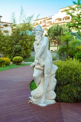 a statue of a woman holding a child at Grande Mia Casa in Sveti Vlas
