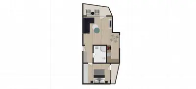 a floor plan of a house at ALEX BEACH Apartello·com - Amazing apartments with sea view! in Sveti Vlas