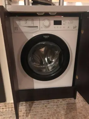 a washing machine in a kitchen with a counter at 2 Bed, Royal Beach Barcelo Hotel in Sunny Beach